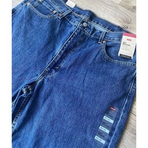 NEW Mens Levi's Dark Denim Relaxed Fit Boot Cut Blue Jeans Size 40x30 NWT